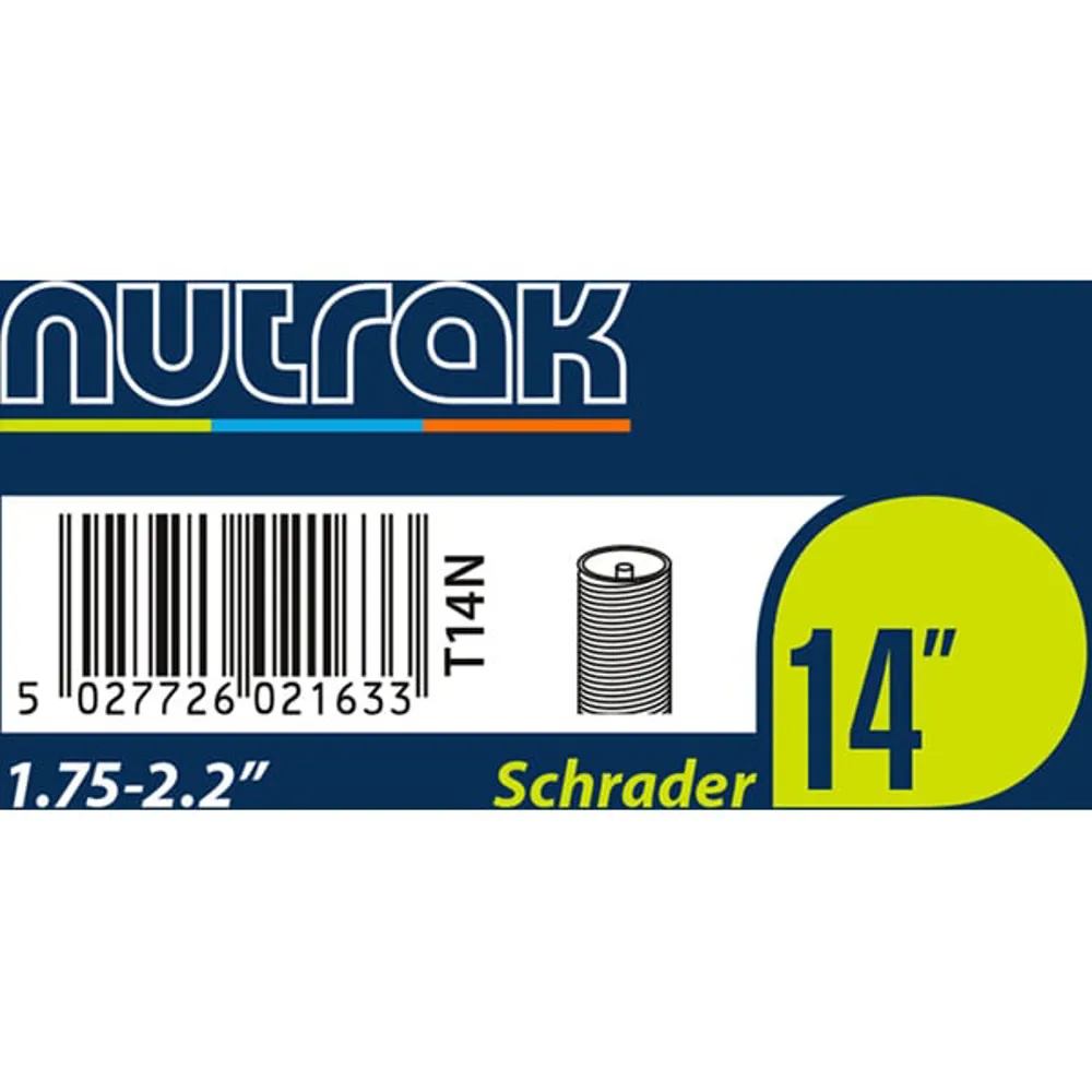 uPRISE Bikes Nutrak Inner Tube - 14 x 1.75 - 2.2 inch - Schrader | Price match, 365 day returns, 18-Month Warranty, Finance Available & Free UK Delivery