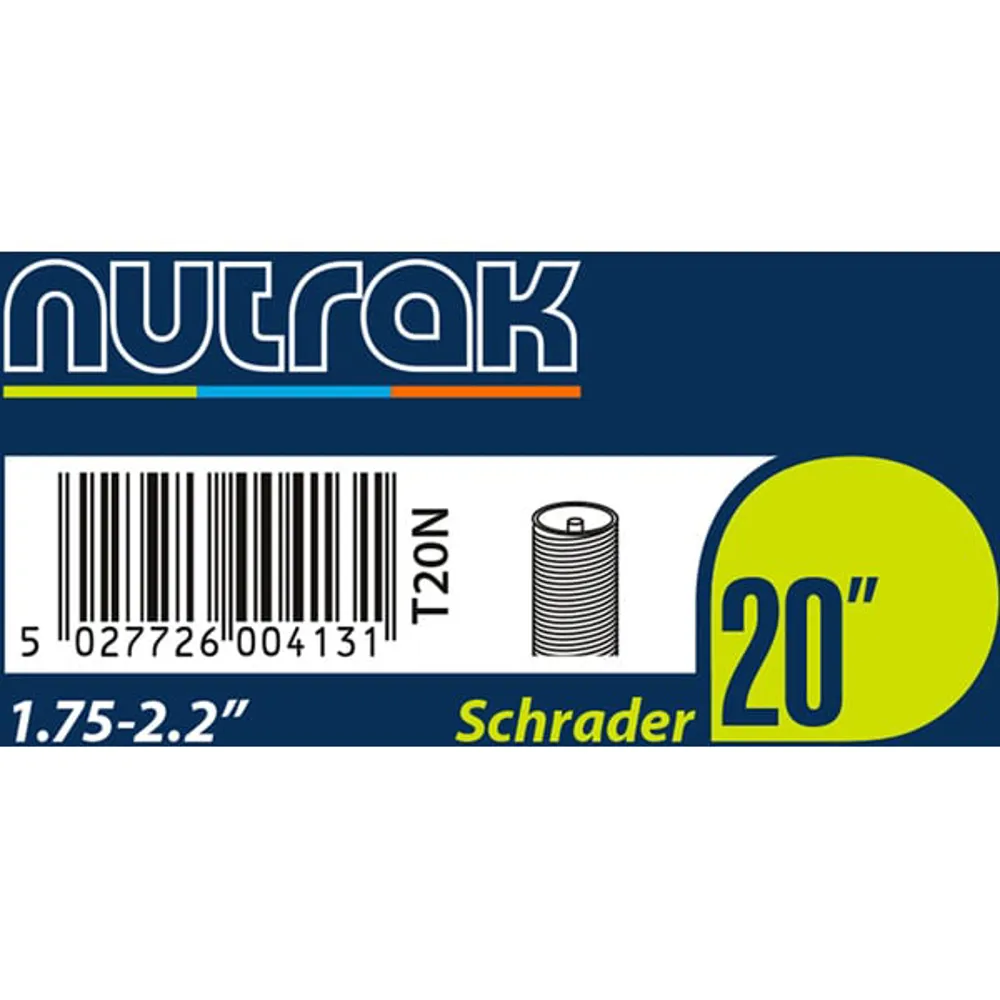 uPRISE Bikes Nutrak Inner Tube - 20 x 1.75-2.2 inch - Schrader | Price match, 365 day returns, 18-Month Warranty, Finance Available & Free UK Delivery