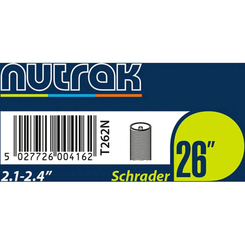Nutrak Inner Tube - 26 x 2.1 - 2.4 inch - Schrader