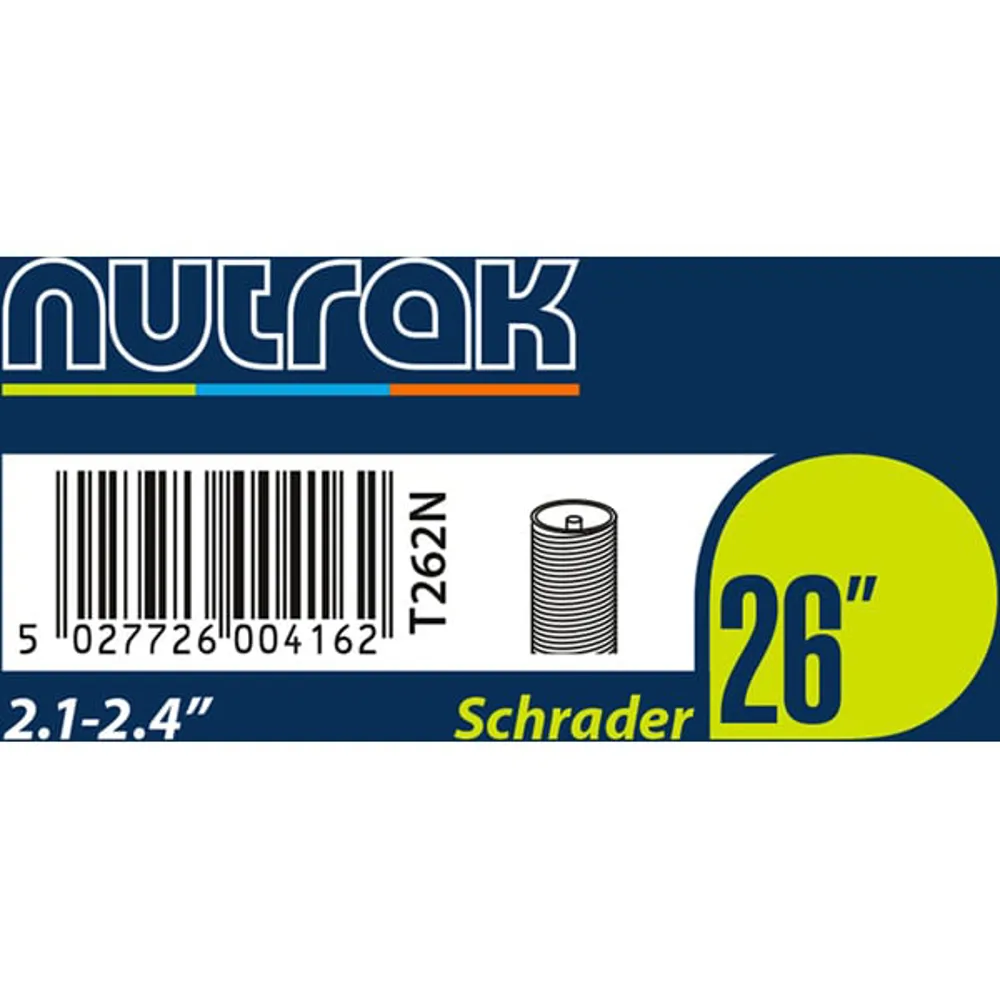 uPRISE Bikes Nutrak Inner Tube - 26 x 2.1 - 2.4 inch - Schrader | Price match, 365 day returns, 18-Month Warranty, Finance Available & Free UK Delivery