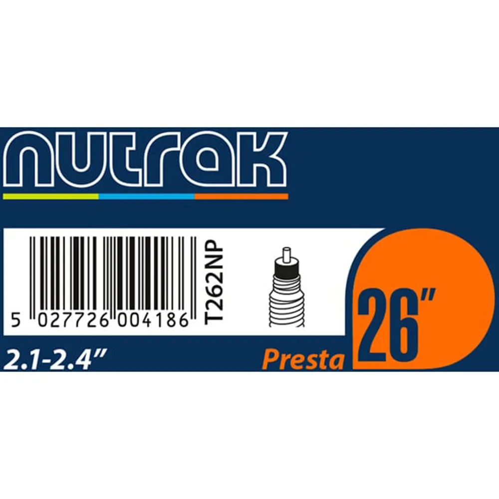 uPRISE Bikes Nutrak Inner Tube - 26 x 2.1 - 2.4 inch - Presta | Price match, 365 day returns, 18-Month Warranty, Finance Available & Free UK Delivery
