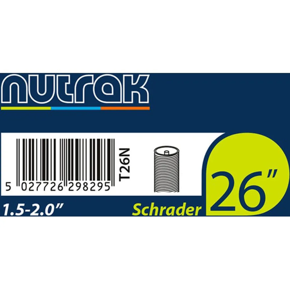 uPRISE Bikes Nutrak Inner Tube - 26 x 1.5 - 2.0 inch - Schrader | Price match, 365 day returns, 18-Month Warranty, Finance Available & Free UK Delivery