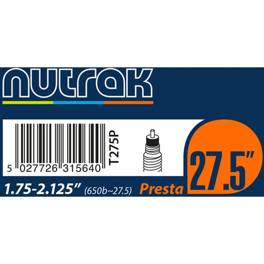 uPRISE Bikes Nutrak Inner Tube - 27.5 x 1.75 - 2.125 inch - Presta | Price match, 365 day returns, 18-Month Warranty, Finance Available & Free UK Delivery