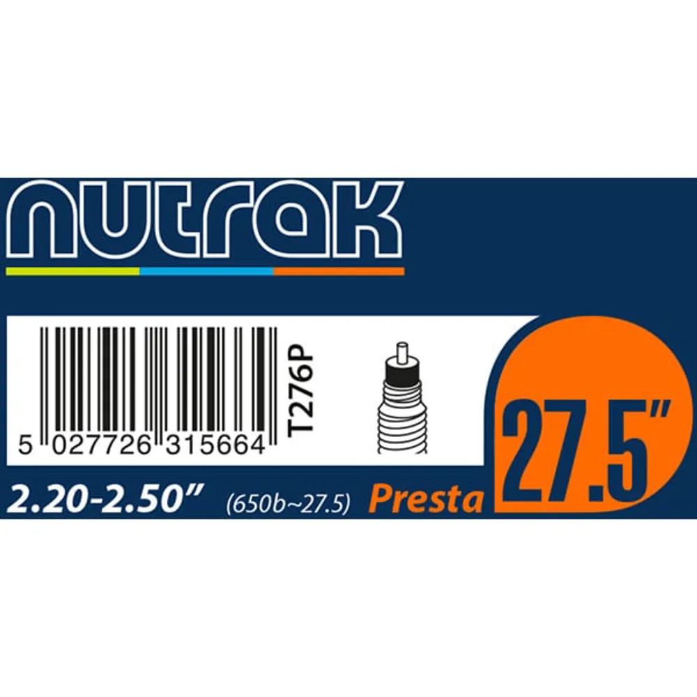 uPRISE Bikes Nutrak Inner Tube - 27.5 x 2.2 - 2.5 inch - Presta | Price match, 365 day returns, 18-Month Warranty, Finance Available & Free UK Delivery