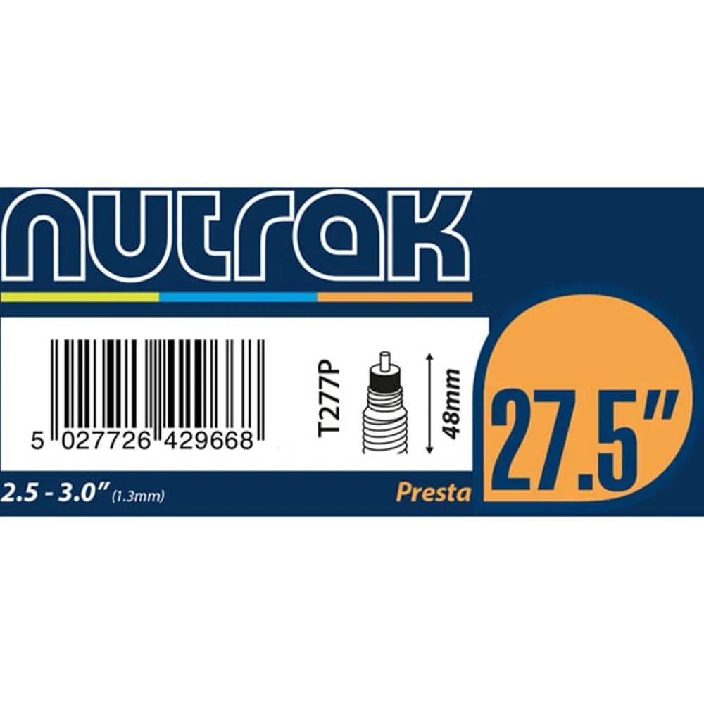 uPRISE Bikes Nutrak Inner Tube - 27.5 x 2.5 - 3.0 inch - 48mm Valve - Presta | Price match, 365 day returns, 18-Month Warranty, Finance Available & Free UK Delivery