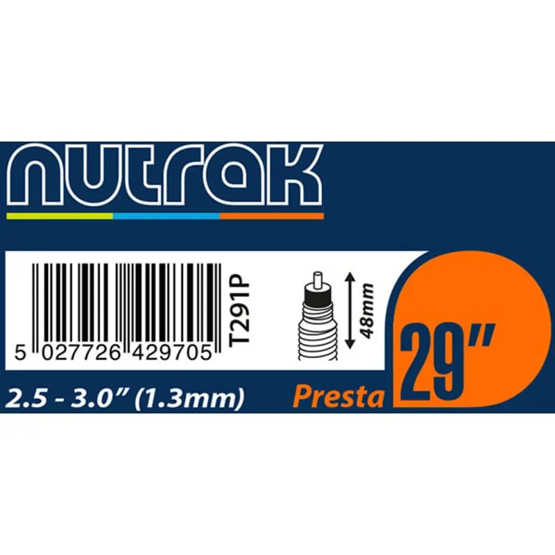 Nutrak Inner Tube - 29 x 2.5 - 3.0 inch - 48mm Valve - Presta