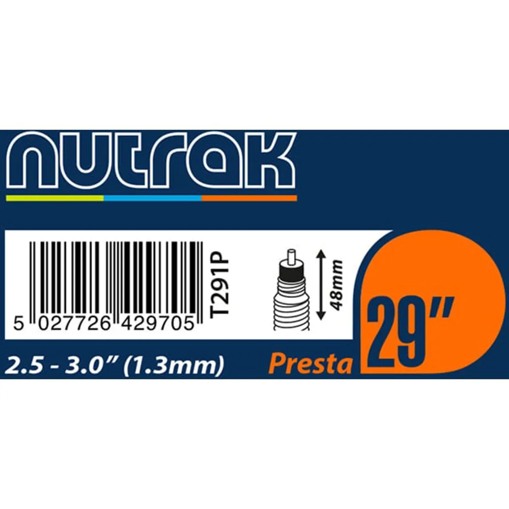 uPRISE Bikes Nutrak Inner Tube - 29 x 2.5 - 3.0 inch - 48mm Valve - Presta | Price match, 365 day returns, 18-Month Warranty, Finance Available & Free UK Delivery