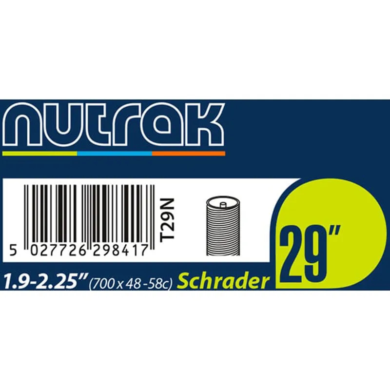 Nutrak Inner Tube - 29 x1.9 - 2.25 inch - Schrader