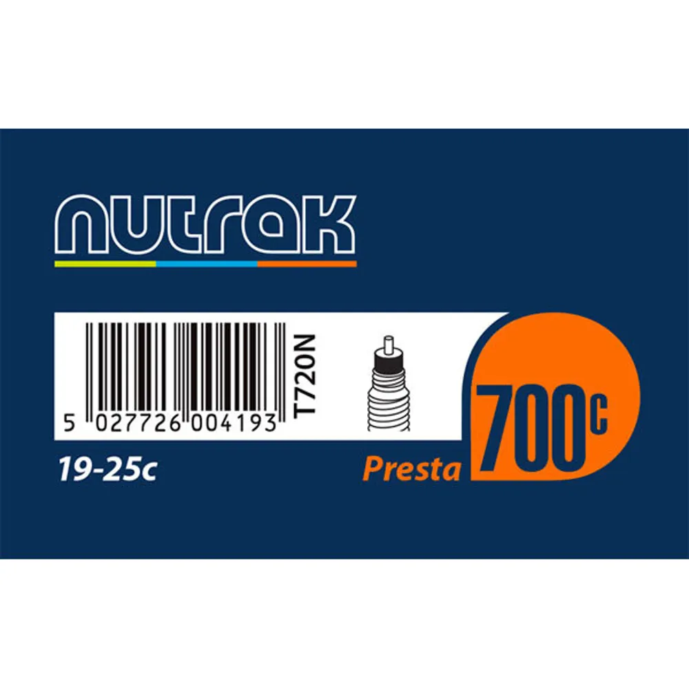uPRISE Bikes Nutrak Inner Tube - 700 x 18 - 23c - Presta | Price match, 365 day returns, 18-Month Warranty, Finance Available & Free UK Delivery