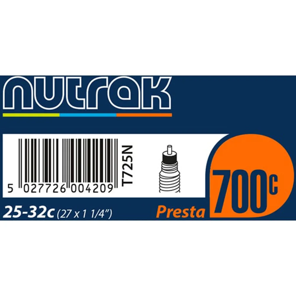 uPRISE Bikes Nutrak Inner Tube - 700 x 25 - 32c - Presta | Price match, 365 day returns, 18-Month Warranty, Finance Available & Free UK Delivery