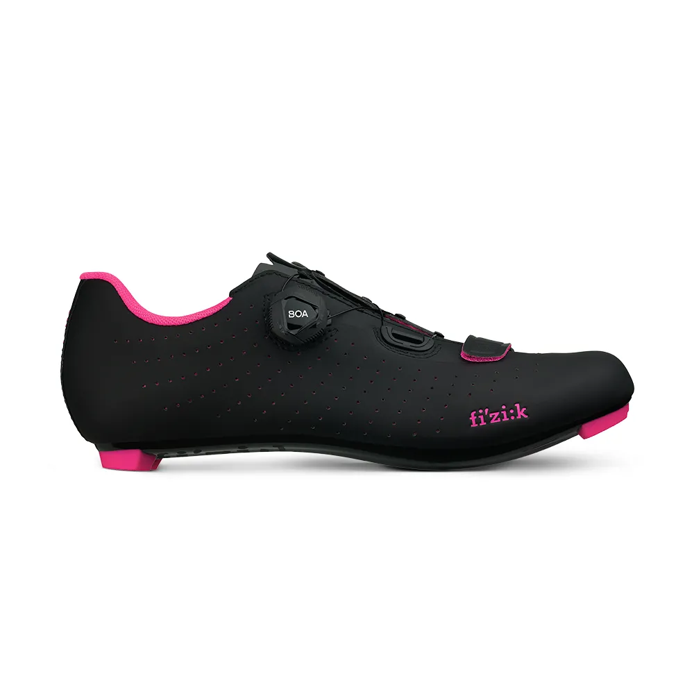 uPRISE Bikes Fizik R5 Tempo Overcurve Road Shoes - Black/Pink | Price match, 365 day return s, 18-Month Warranty, Finance Available & Free UK Delivery