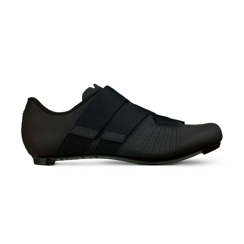 uPRISE Bikes Fizik R5 Tempo Powerstrap Road Shoes - Black/Black | Price match, 365 day return s, 18-Month Warranty, Finance Available & Free UK Delivery