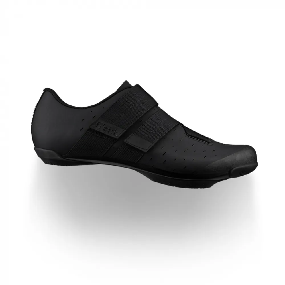 uPRISE Bikes Fizik X4 Terra Powerstrap Gravel Road Shoes - Black/Black | Price match, 365 day return s, 18-Month Warranty, Finance Available & Free UK Delivery
