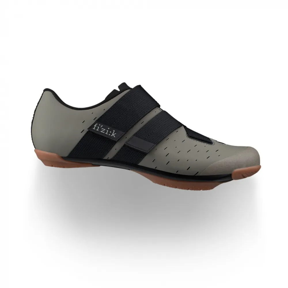 uPRISE Bikes Fizik X4 Terra Powerstrap Gravel Road Shoes - Mud/Caramel | Price match, 365 day return s, 18-Month Warranty, Finance Available & Free UK Delivery