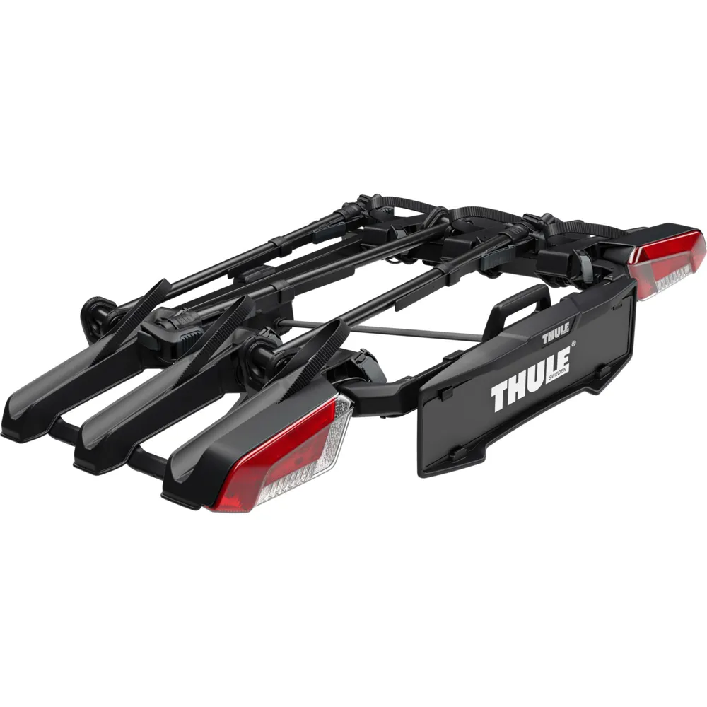 uPRISE Bikes Thule OutPace 3-Bike Towball Carrier - Black/Silver | Price match, 365 day return s, 18-Month Warranty, Finance Available & Free UK Delivery
