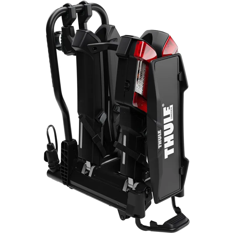 Thule EasyFold 3 2 Bike AcuTight 13-pin Towball Bike Carrier - Black/Silver-2