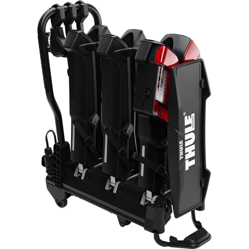 Thule EasyFold 3 3 Bike AcuTight 13-pin Towball Bike Carrier - Black/Silver-2