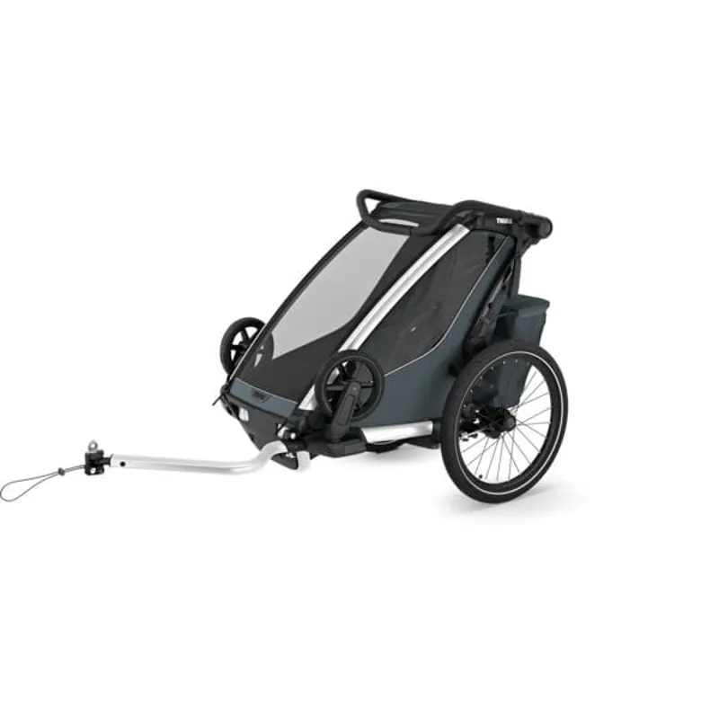 Thule Chariot Cross 2 Single Child Carrier with Cycling and Strolling Kit - Dark Slate-3