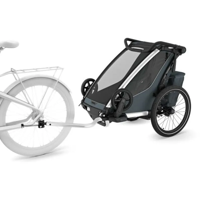 Thule Chariot Cross 2 Single Child Carrier with Cycling and Strolling Kit - Dark Slate-4