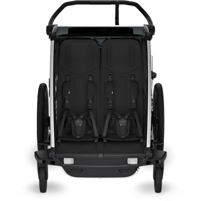 Thule Chariot Cross 2 Double Child Carrier with Cycling and Strolling Kit - Dark Slate-1