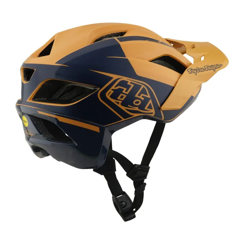 Troy Lee Designs Flowline SE MIPS MTB Helmet - Hydro Mustard/Black Iris-5
