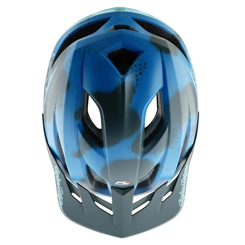 Troy Lee Designs Flowline SE Mips MTB Helmet - Badge Camo Blue-3