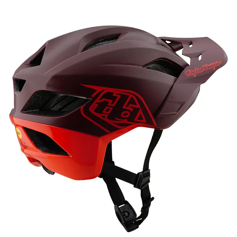 Troy Lee Designs Flowline SE Mips MTB Helmet - Badge Maroon-1