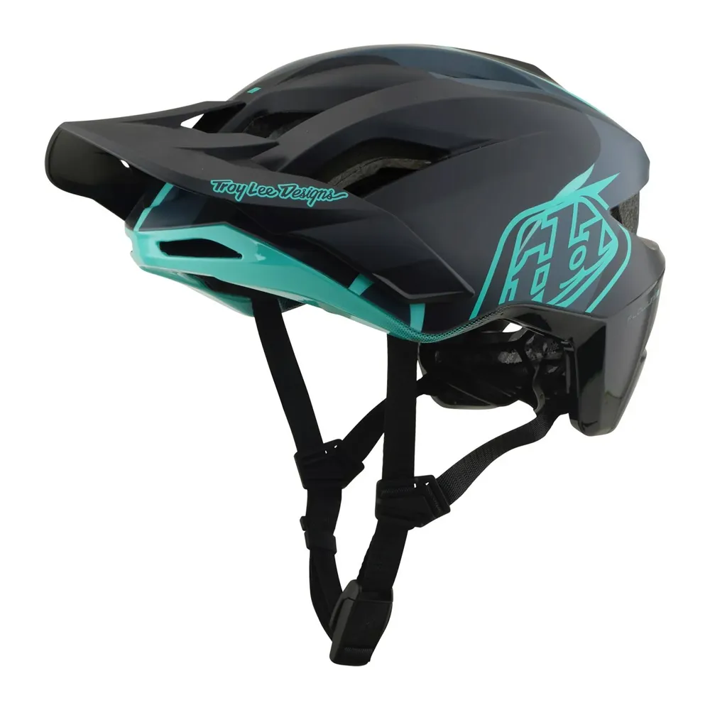 uPRISE Bikes Troy Lee Designs Flowline SE MIPS MTB Helmet - Badge Carbon/Real Teal | Price match, 365 day returns, 18-Month Warranty, Finance Available & Free UK Delivery