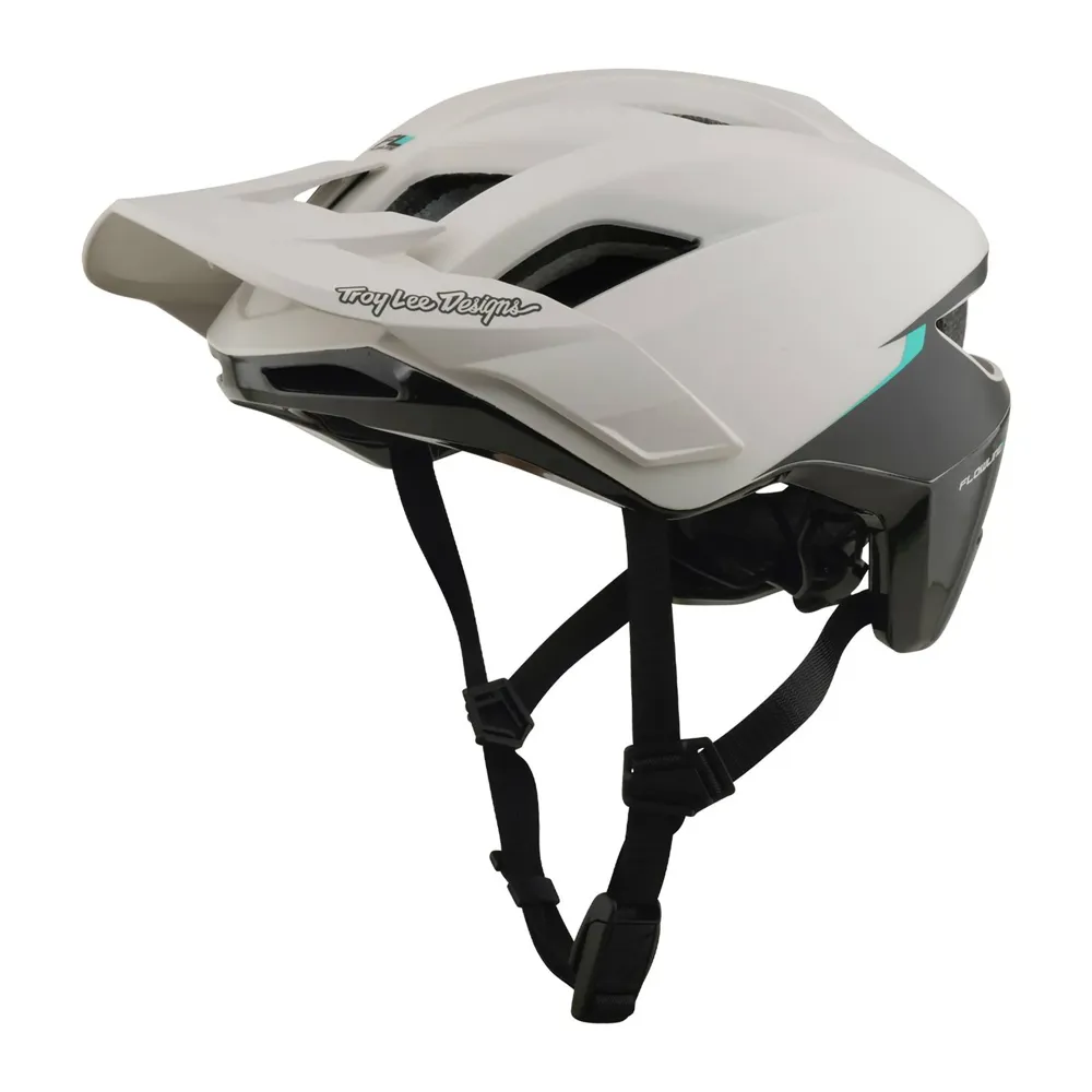 uPRISE Bikes Troy Lee Designs Flowline SE MIPS MTB Helmet - Stacks Pumice/Real Teal | Price match, 365 day returns, 18-Month Warranty, Finance Available & Free UK Delivery