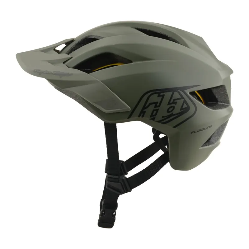 Troy Lee Designs Flowline MIPS Youth Helmet - Point Army/Phantom-1