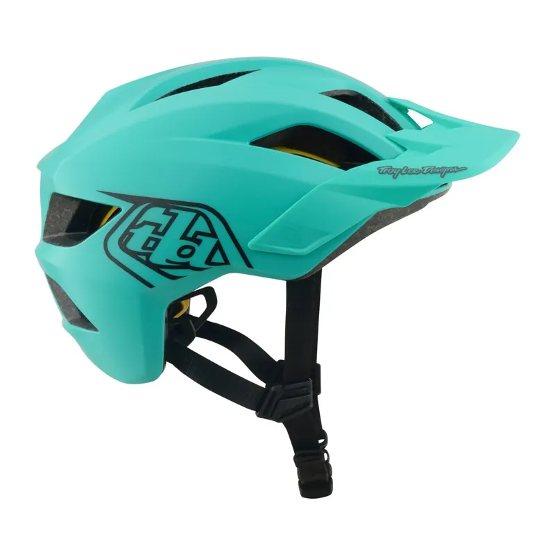 Troy Lee Designs Flowline MIPS Youth Helmet - Point Charcoal/Real Teal-4