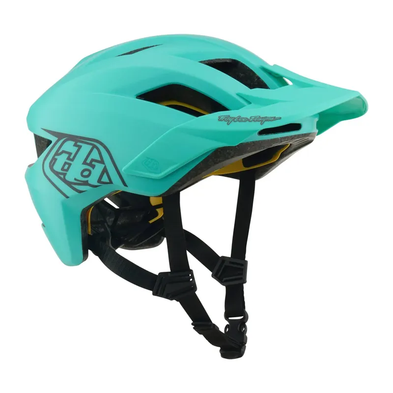 Troy Lee Designs Flowline MIPS Youth Helmet - Point Charcoal/Real Teal-5