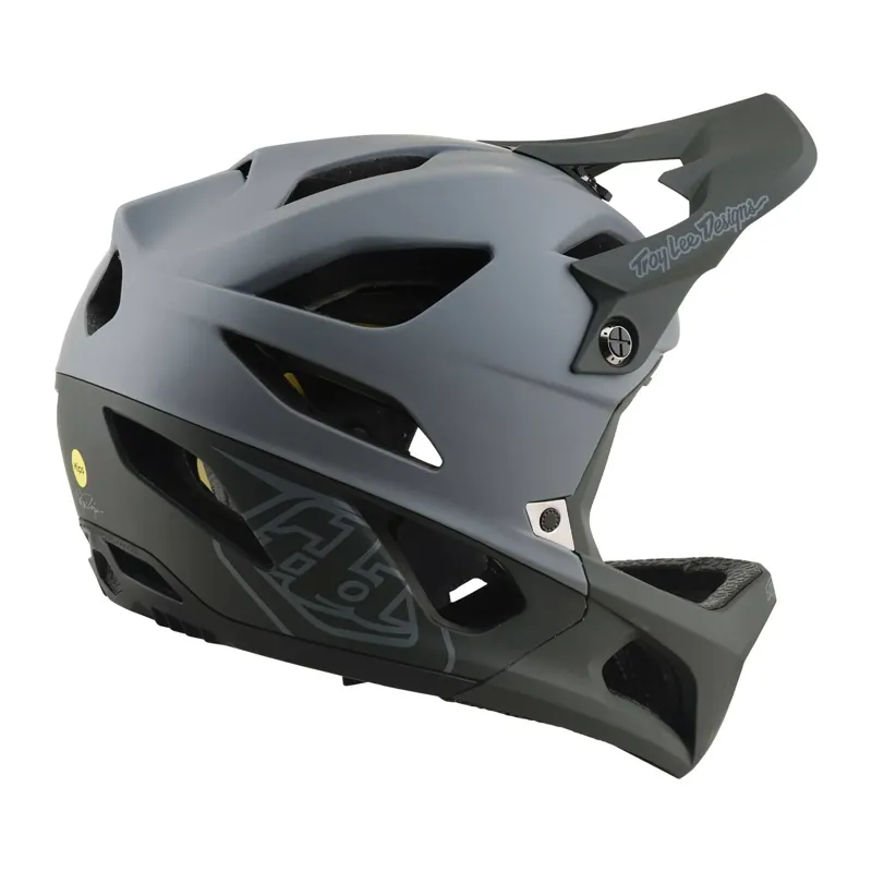 Troy Lee Designs Stage MIPS Full Face Helmet - Drone Grey-5