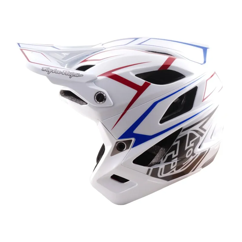 Troy Lee Stage Stunt  Mips Helmet - Pinstripe White-2