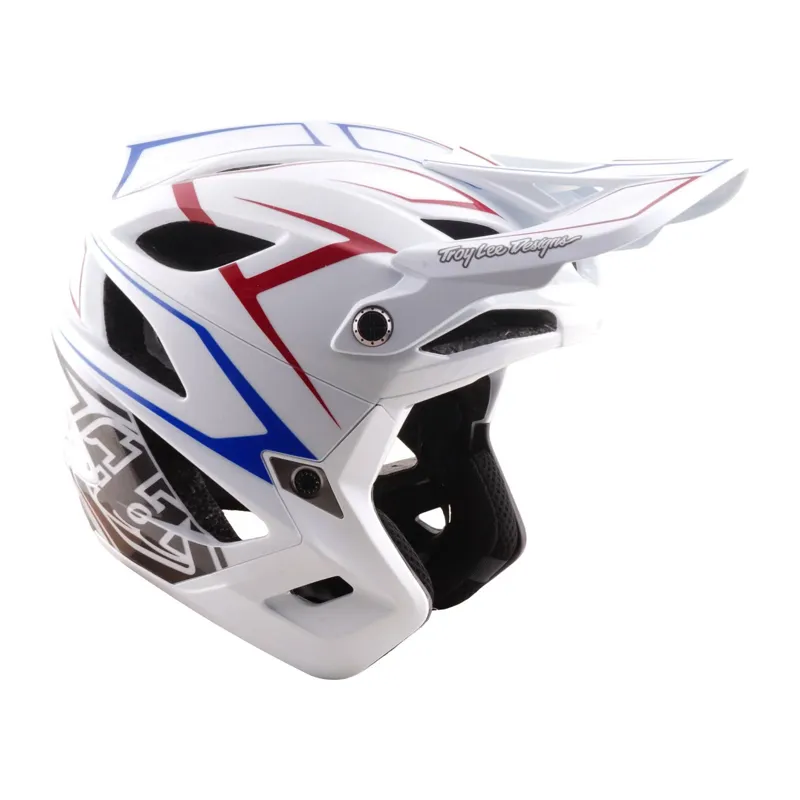 Troy Lee Stage Stunt  Mips Helmet - Pinstripe White-1