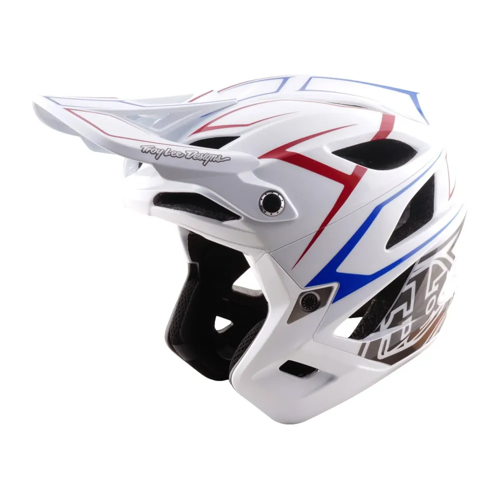 uPRISE Bikes Troy Lee Designs Troy Lee Stage Stunt  Mips Helmet - Pinstripe White | Price match, 365 day returns, 18-Month Warranty, Finance Available & Free UK Delivery
