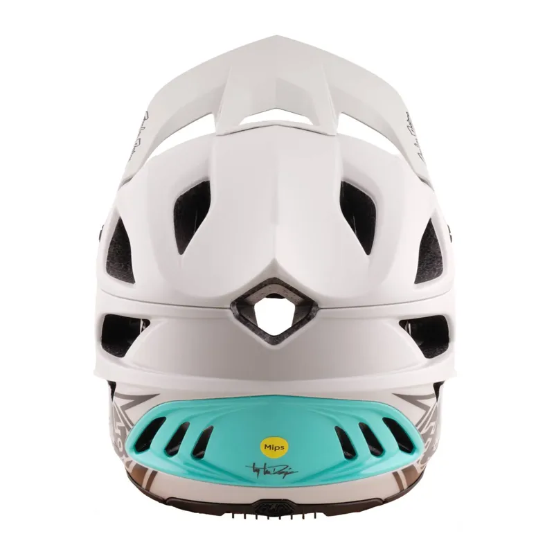 Troy Lee Stage Stunt  Mips Helmet - Drone Pumice/Real Teal-6