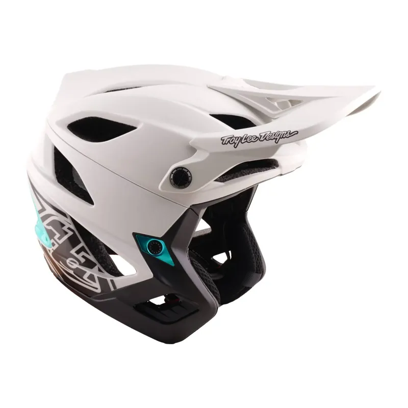 Troy Lee Stage Stunt  Mips Helmet - Drone Pumice/Real Teal-1