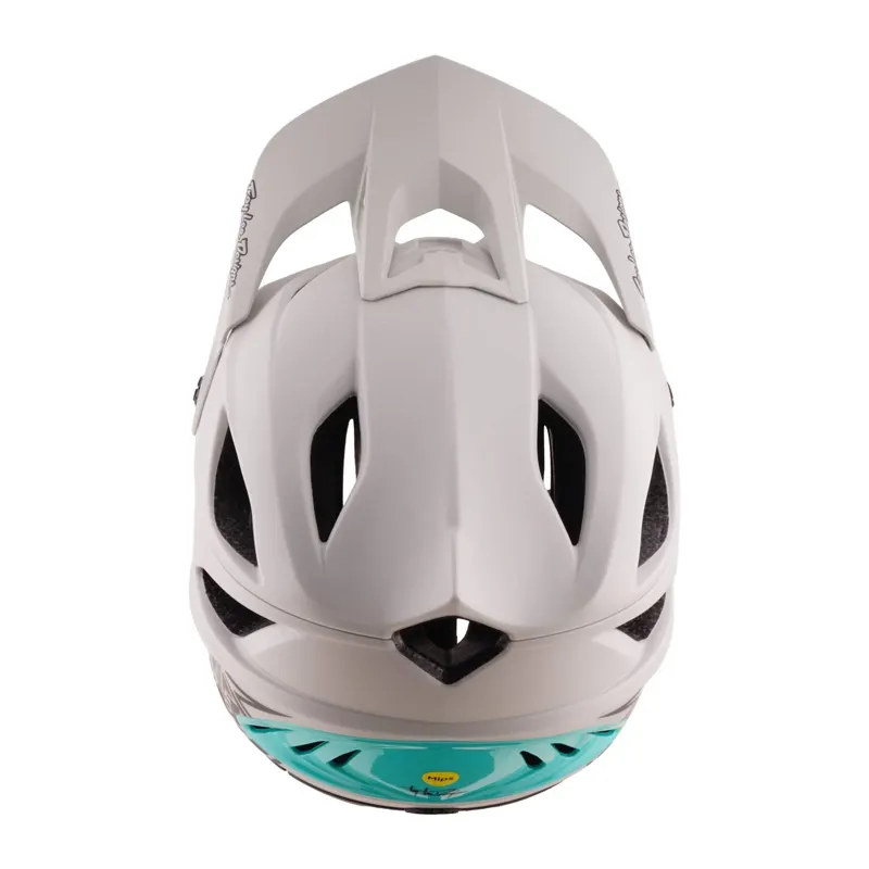 Troy Lee Stage Stunt  Mips Helmet - Drone Pumice/Real Teal-7