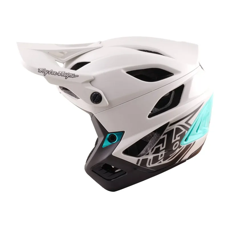 Troy Lee Stage Stunt  Mips Helmet - Drone Pumice/Real Teal-2