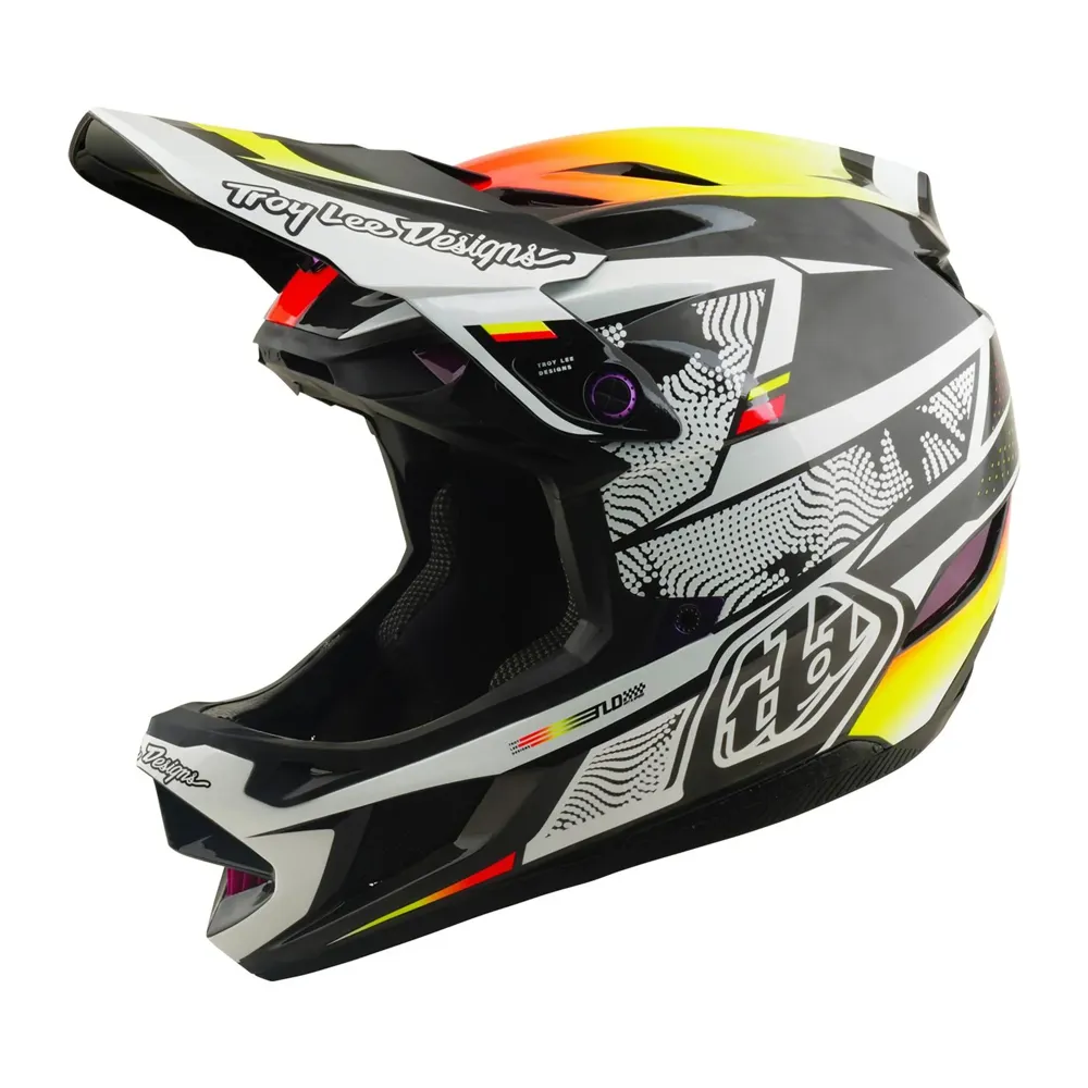 uPRISE Bikes Troy Lee Designs D4 Carbon Mips Full Face Helmet - Lined Up Black | Price match, 365 day returns, 18-Month Warranty, Finance Available & Free UK Delivery