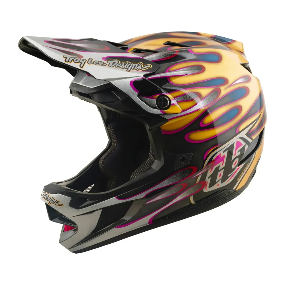 uPRISE Bikes Troy Lee Designs D4 Carbon Mips Full Face Helmet - Overspray Gold/Black | Price match, 365 day returns, 18-Month Warranty, Finance Available & Free UK Delivery