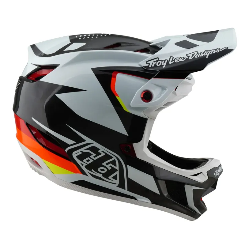 Troy Lee Designs D4 Carbon Mips Full Face Helmet - Optic Black-1