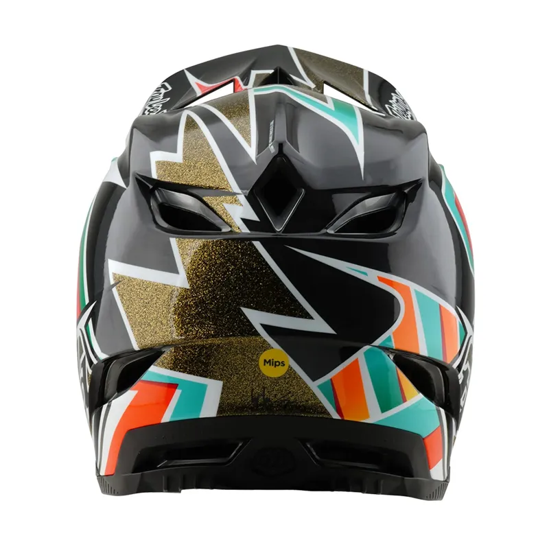 Troy Lee Designs D4 Carbon Mips Full Face Helmet - Frames Black/Gold-5