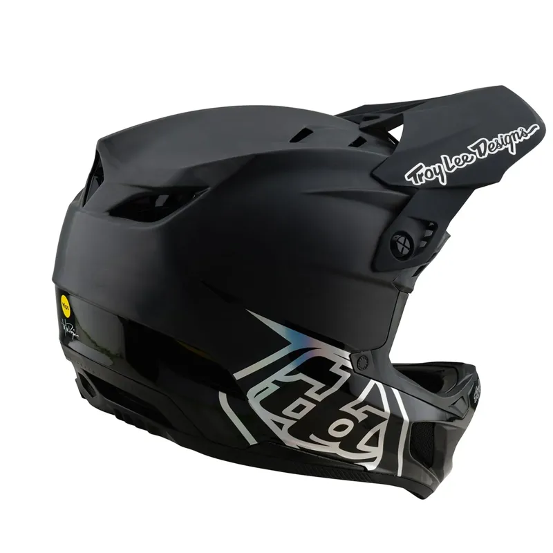 Troy Lee Designs D4 Carbon Mips Full Face Helmet - Stealth Black-5