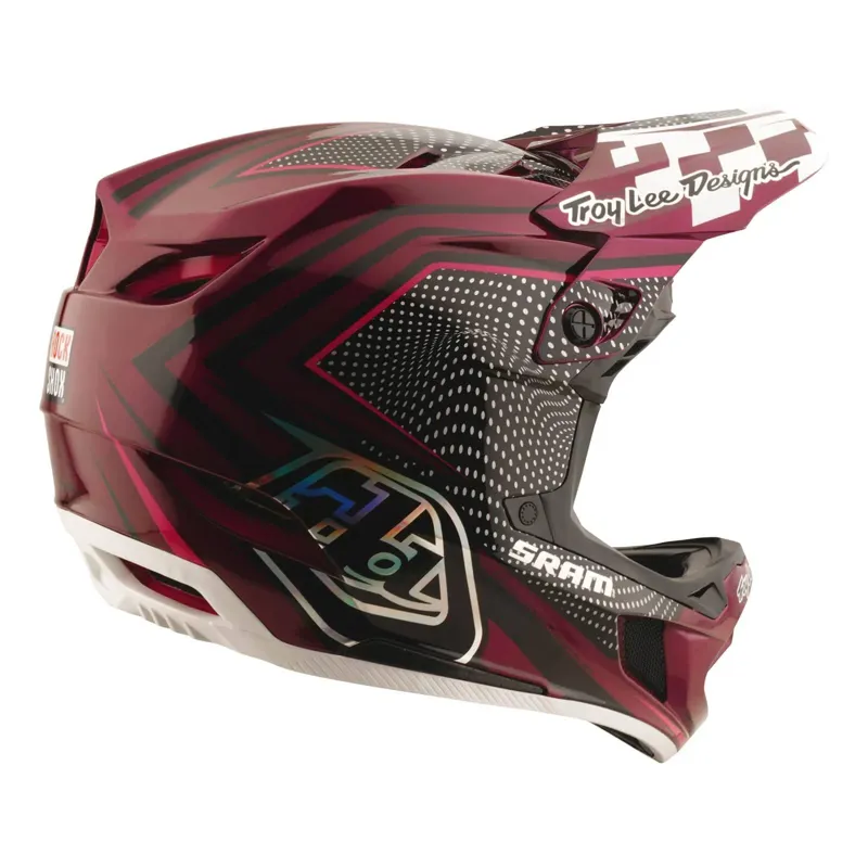 Troy Lee Designs X SRAM Radioscape D4 Carbon Full Face Helmet - Black/Berry-4