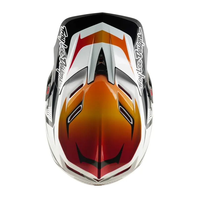 Troy Lee Designs D4 Composite MIPS Full Face Helmet - Lined Up White-7