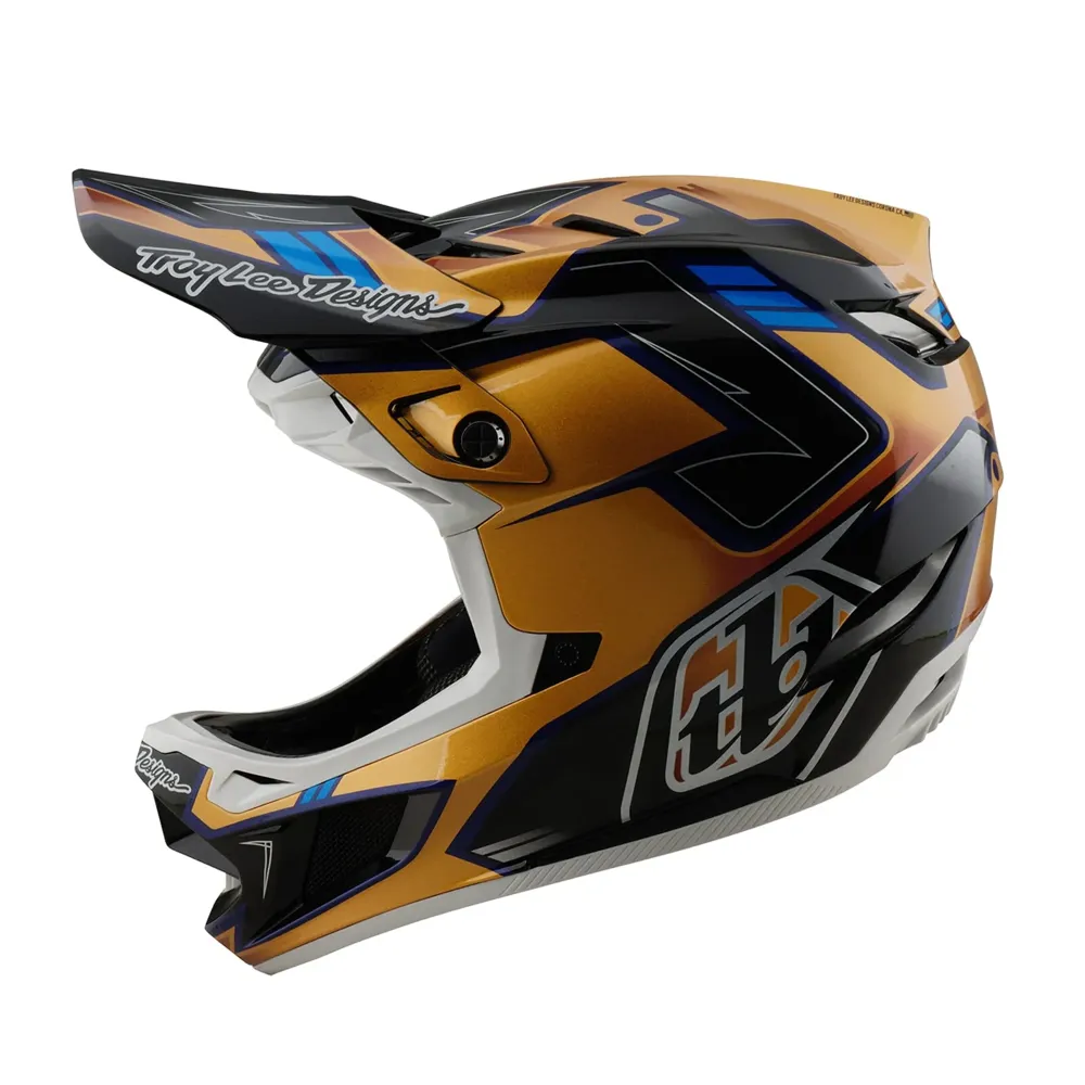 uPRISE Bikes Troy Lee Designs D4 Composite Mips Full Face Helmet - Royalty Black/Gold | Price match, 365 day return s, 18-Month Warranty, Finance Available & Free UK Delivery