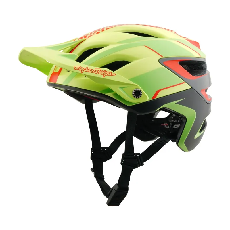 Troy Lee Designs A3 Mips MTB Helmet - Lines Glo Yellow-1