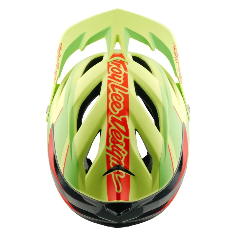 Troy Lee Designs A3 Mips MTB Helmet - Lines Glo Yellow-3